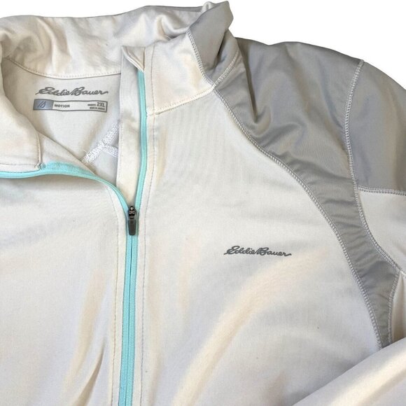 Eddie‎ Bauer Soft Strectch 1/2 Zip Athletic Pullover Sz 2XL Sportswear Gorpcore - Picture 4 of 13
